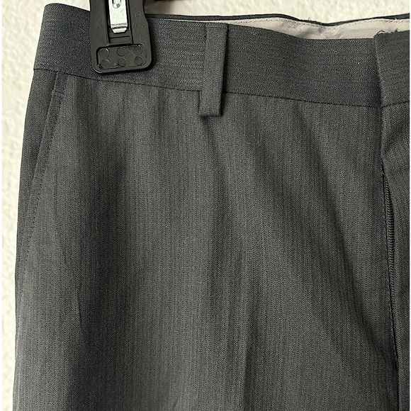 Formal grey striped pants boys size 16 - Picture 2 of 4